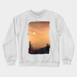 View from the mountains. Artwork by Annalisa Amato Crewneck Sweatshirt